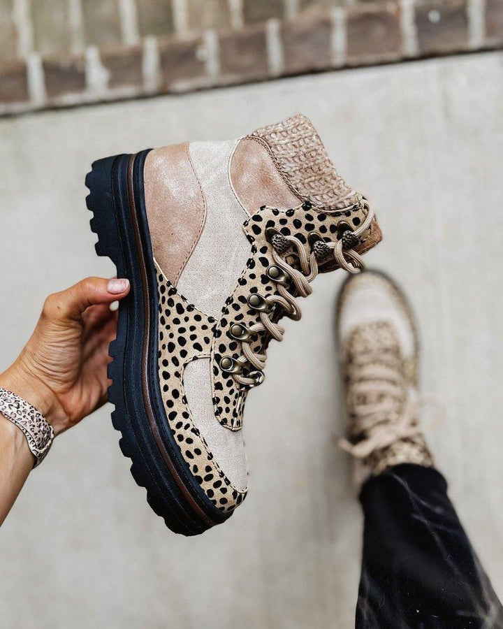 Leoparden-Stiefeletten für Damen | Herbst
