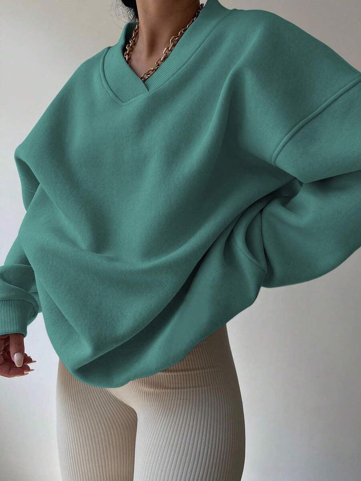 Langarm-Sweatshirt Für Damen | Locker Geschnitten