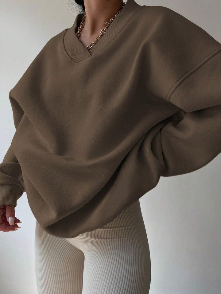 Langarm-Sweatshirt Für Damen | Locker Geschnitten