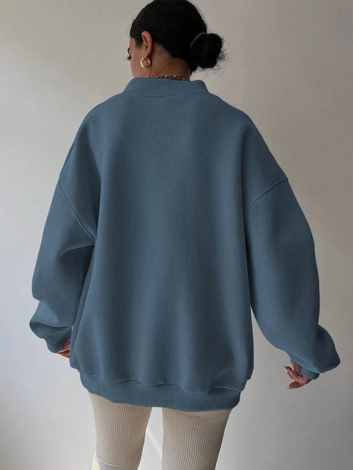 Langarm-Sweatshirt Für Damen | Locker Geschnitten
