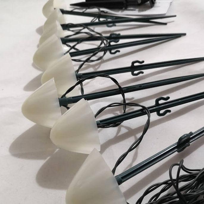 Solcelledrevne Svampe Patio Lyskæder Udendørs