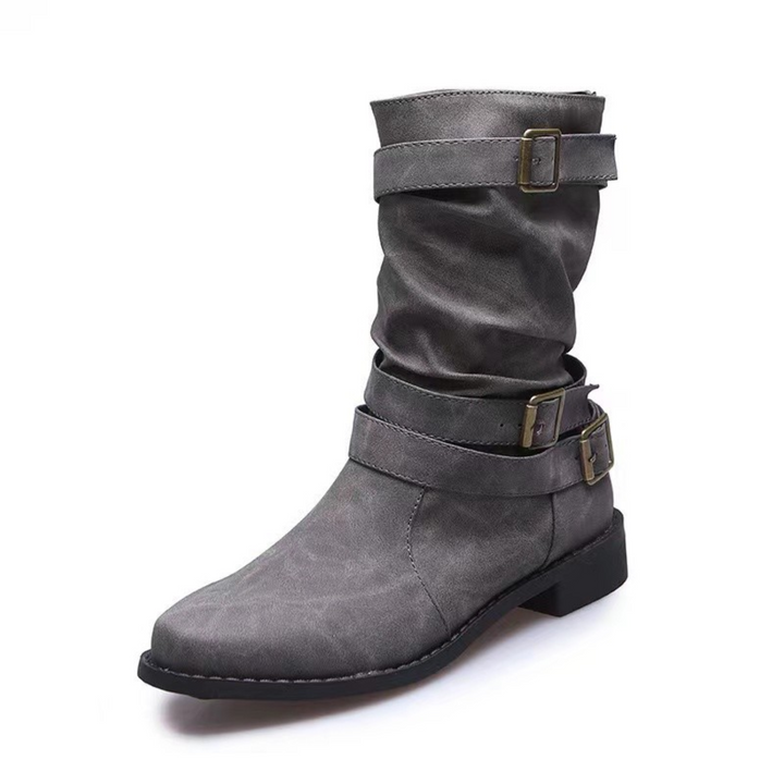 Damen Stiefeletten Mit Mehreren Schnallenriemen | Winter