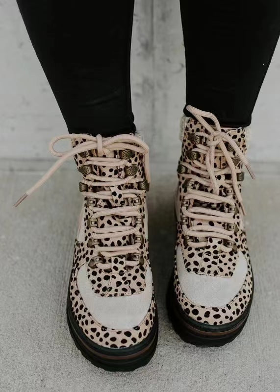 Leoparden-Stiefeletten für Damen | Herbst