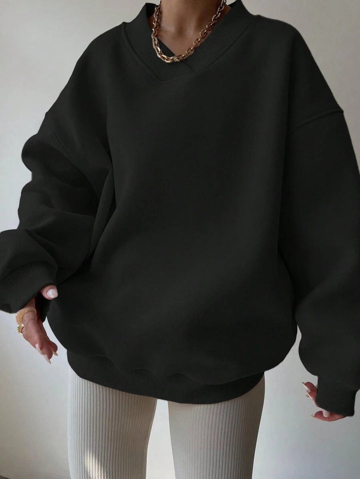 Langarm-Sweatshirt Für Damen | Locker Geschnitten
