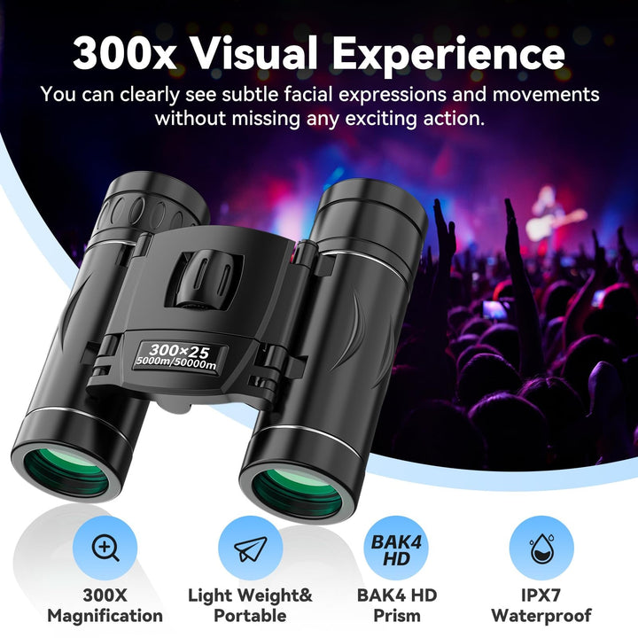 Compact 40x Binoculars Long Range Viewing