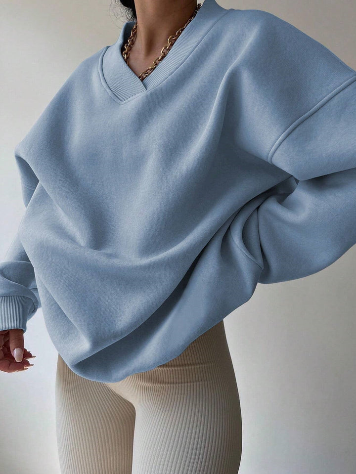 Langarm-Sweatshirt Für Damen | Locker Geschnitten