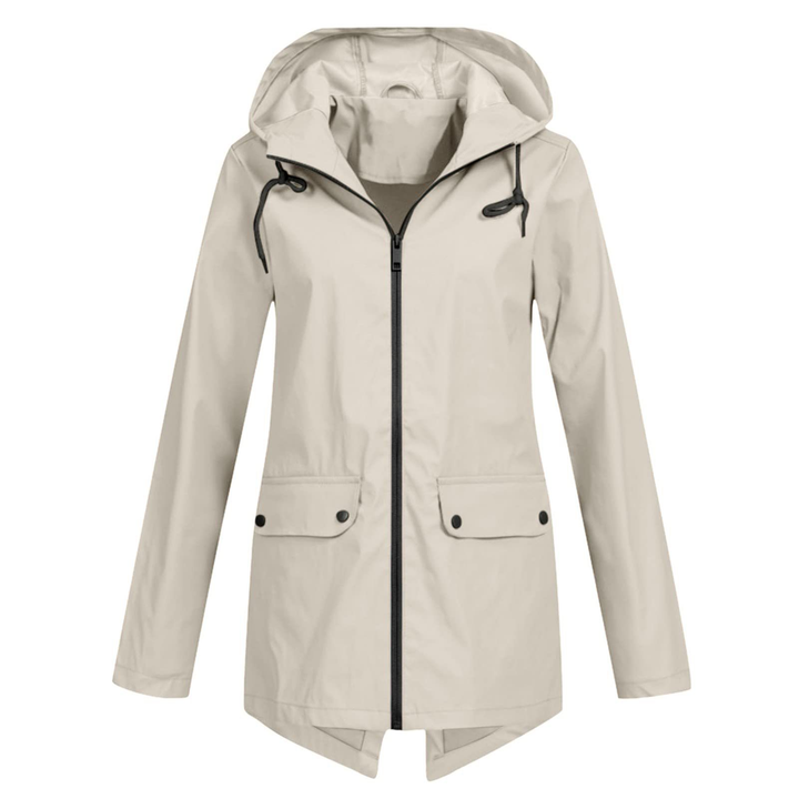 Damen Kapuzen Regenjacke | Langarm
