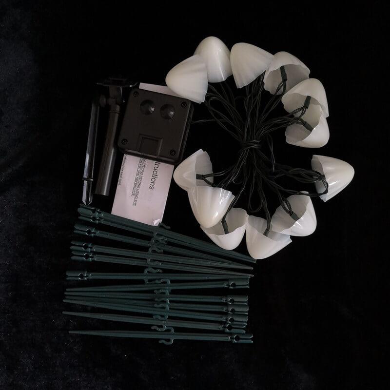 Solcelledrevne Svampe Patio Lyskæder Udendørs