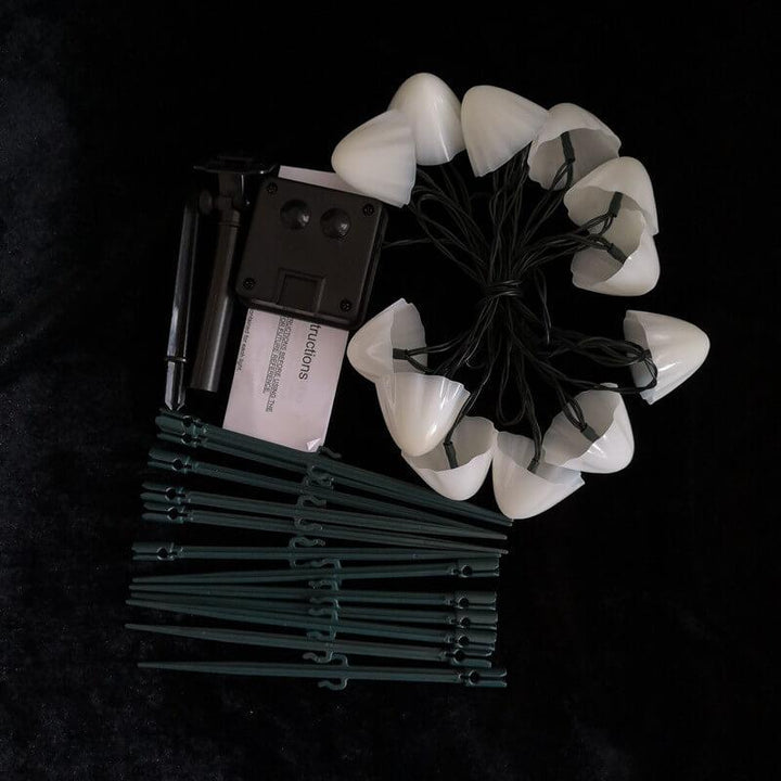 Solcelledrevne Svampe Patio Lyskæder Udendørs