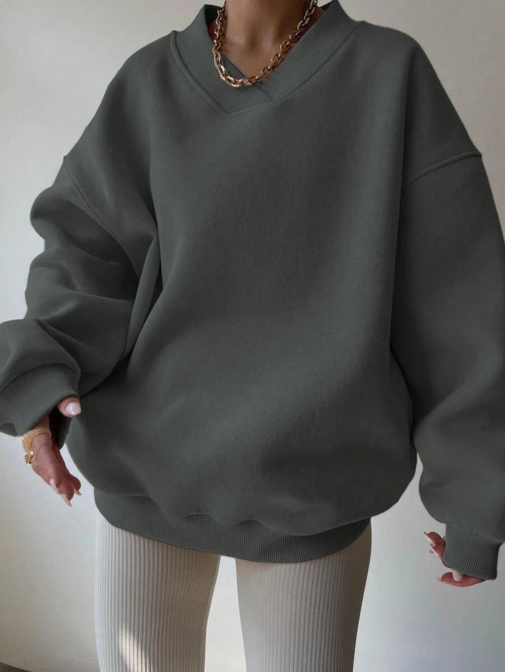 Langarm-Sweatshirt Für Damen | Locker Geschnitten