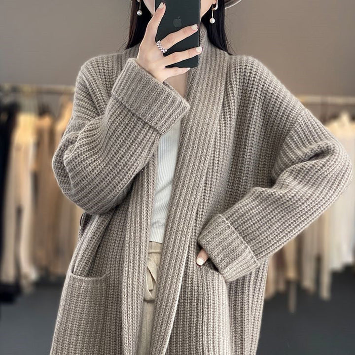 Damen Strickjacke Mit Langen Ärmeln | Winter