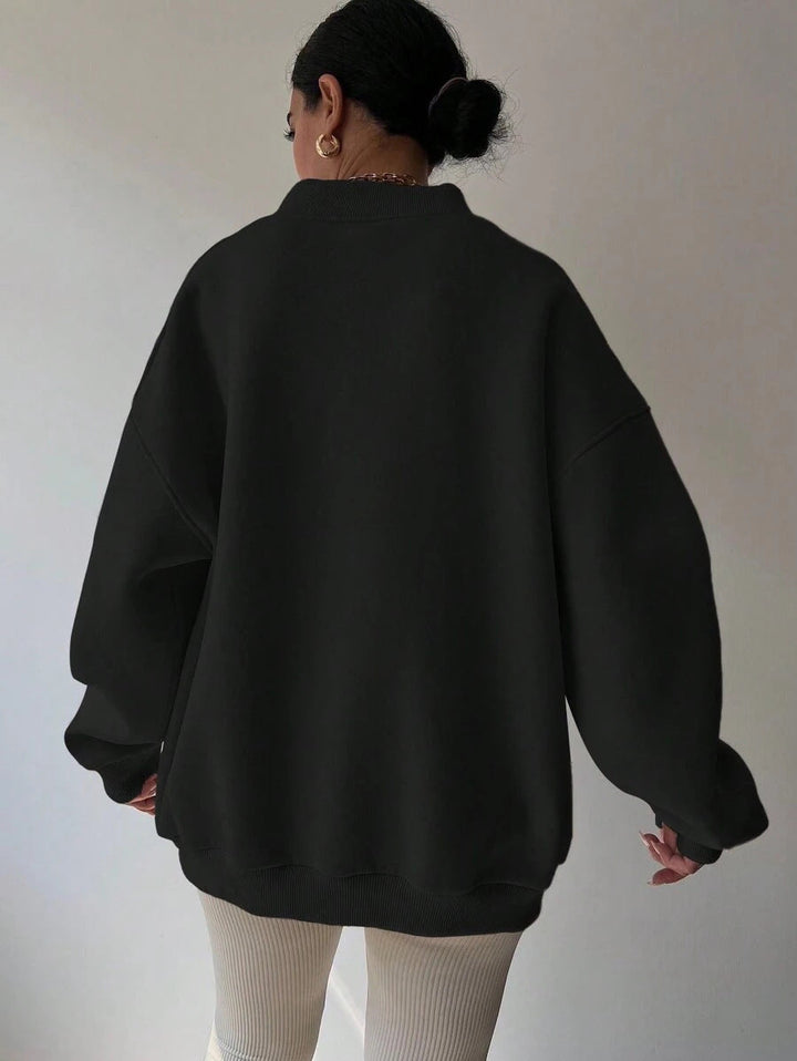 Langarm-Sweatshirt Für Damen | Locker Geschnitten