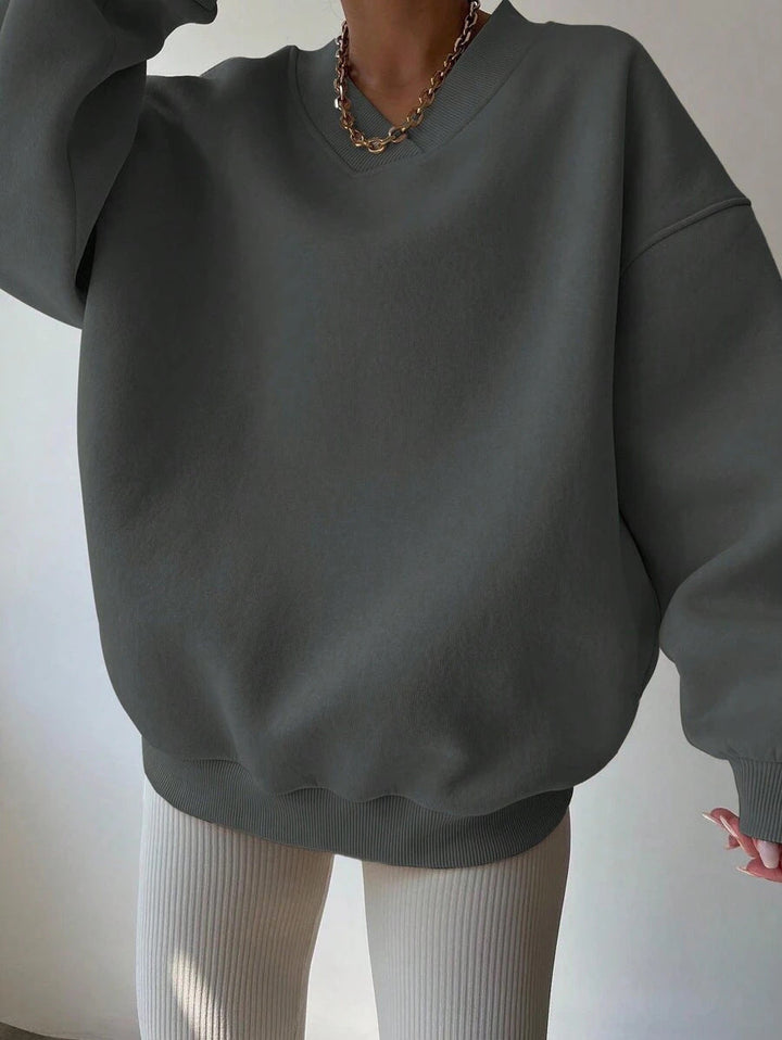 Langarm-Sweatshirt Für Damen | Locker Geschnitten
