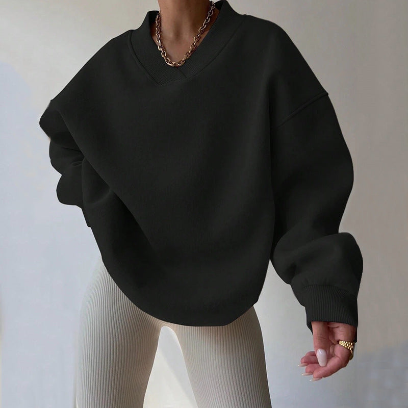 Langarm-Sweatshirt Für Damen | Locker Geschnitten