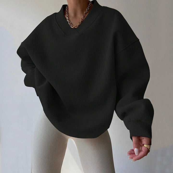 Langarm-Sweatshirt Für Damen | Locker Geschnitten