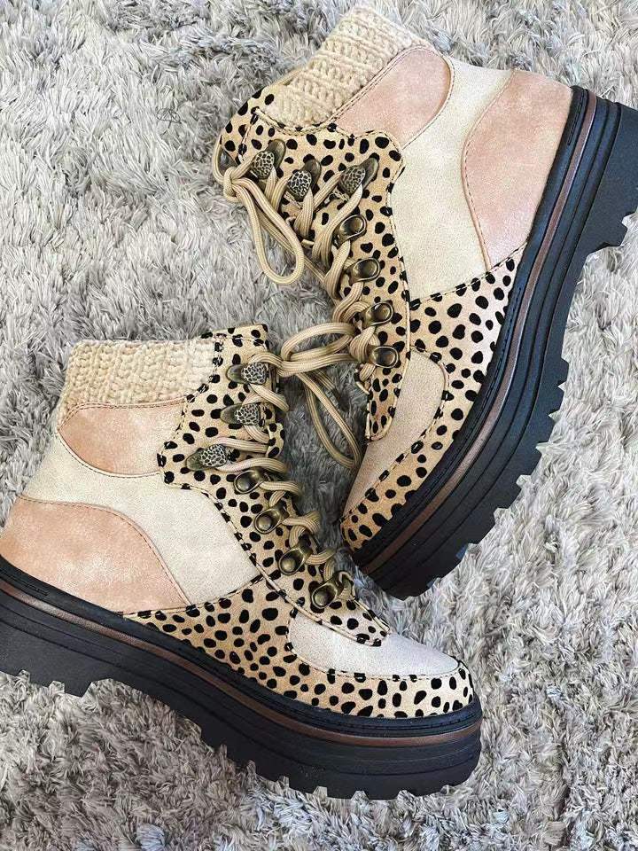 Leoparden-Stiefeletten für Damen | Herbst