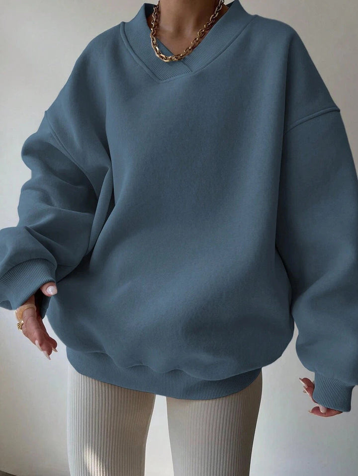 Langarm-Sweatshirt Für Damen | Locker Geschnitten