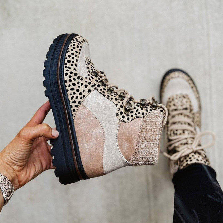 Leoparden-Stiefeletten für Damen | Herbst