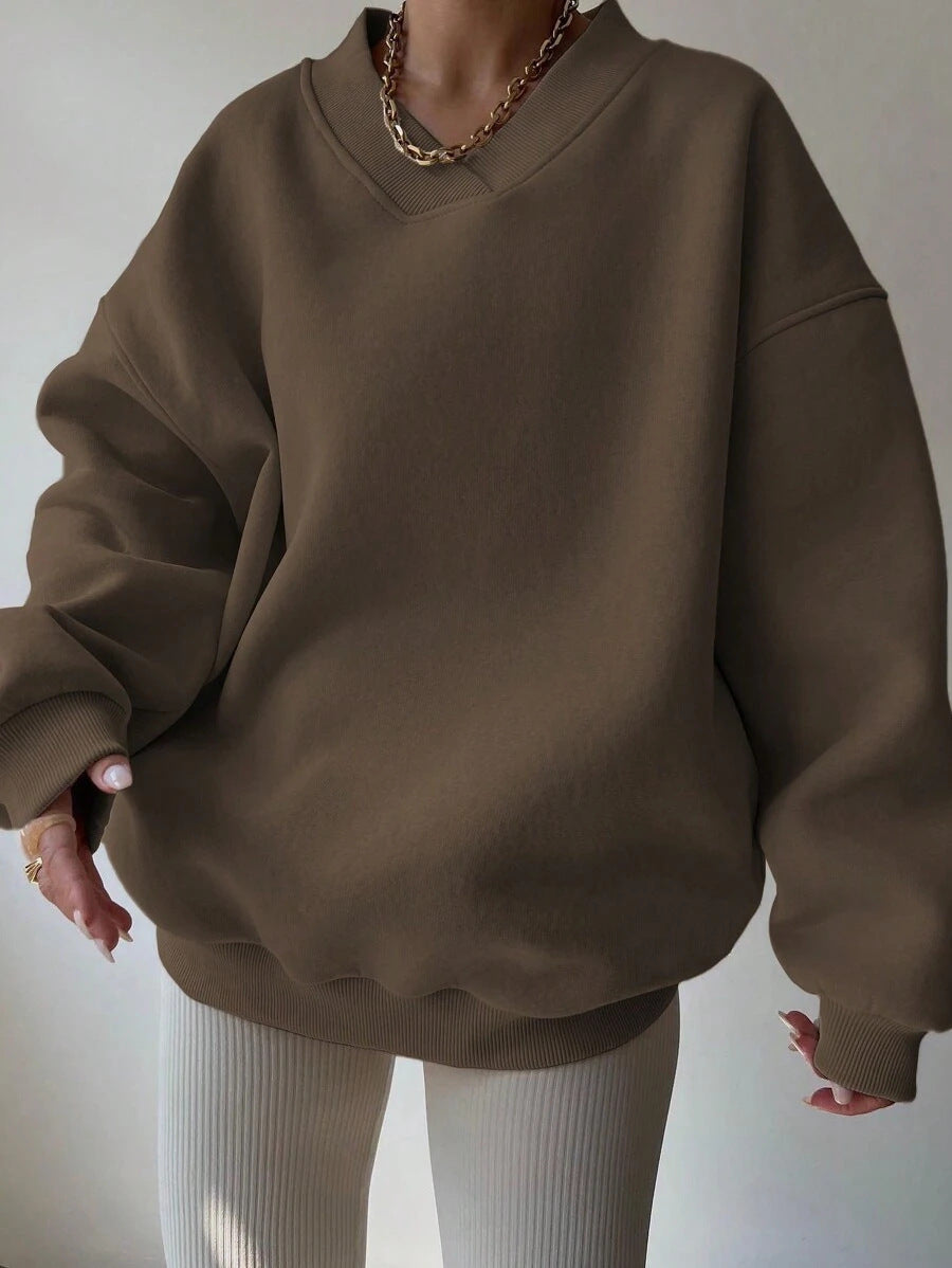 Langarm-Sweatshirt Für Damen | Locker Geschnitten