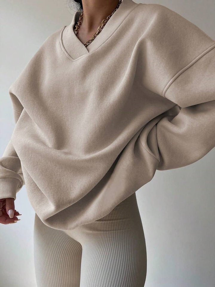 Langarm-Sweatshirt Für Damen | Locker Geschnitten