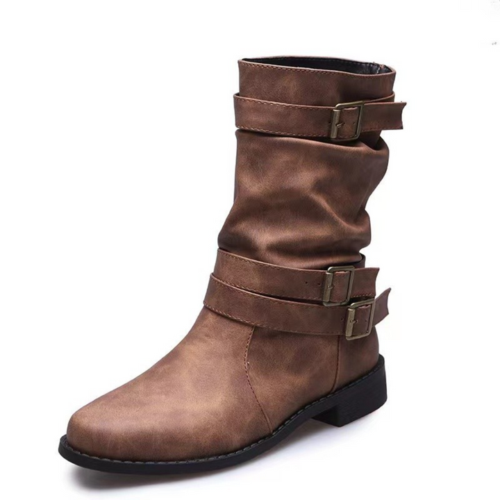 Damen Stiefeletten Mit Mehreren Schnallenriemen | Winter