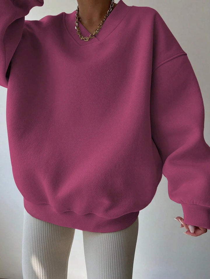 Langarm-Sweatshirt Für Damen | Locker Geschnitten