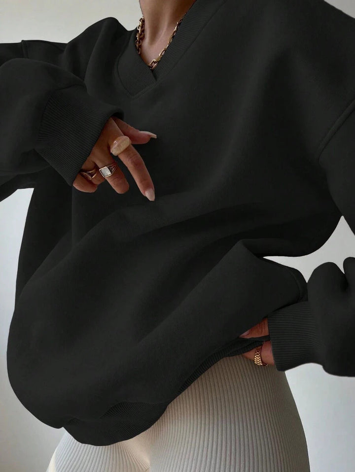 Langarm-Sweatshirt Für Damen | Locker Geschnitten