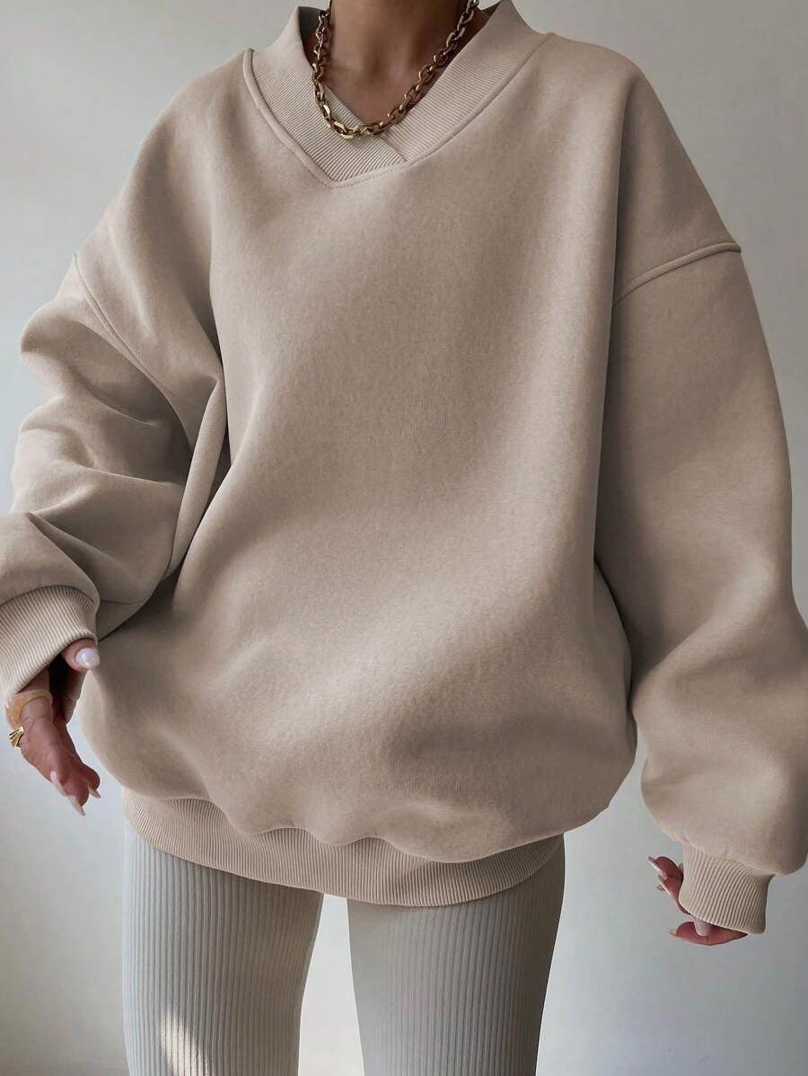 Langarm-Sweatshirt Für Damen | Locker Geschnitten