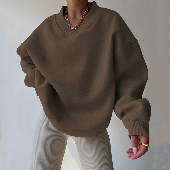 Langarm-Sweatshirt Für Damen | Locker Geschnitten
