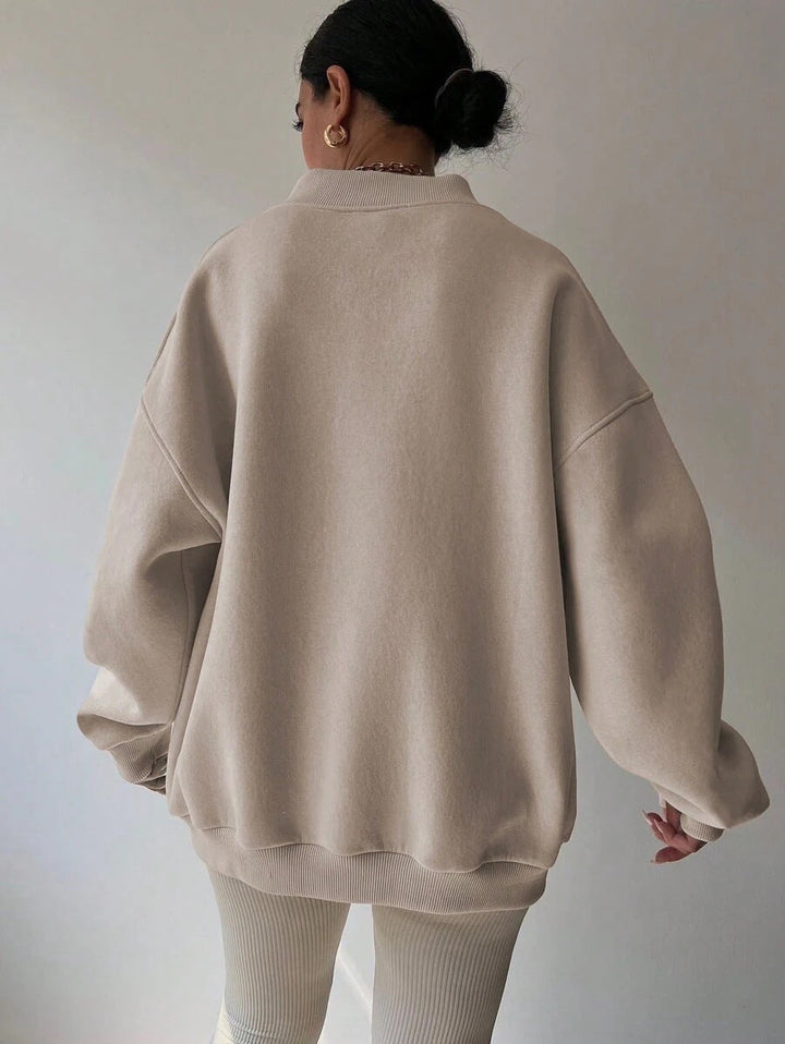 Langarm-Sweatshirt Für Damen | Locker Geschnitten