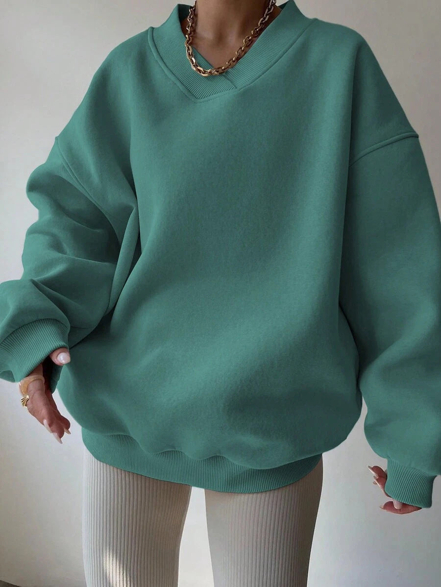 Langarm-Sweatshirt Für Damen | Locker Geschnitten