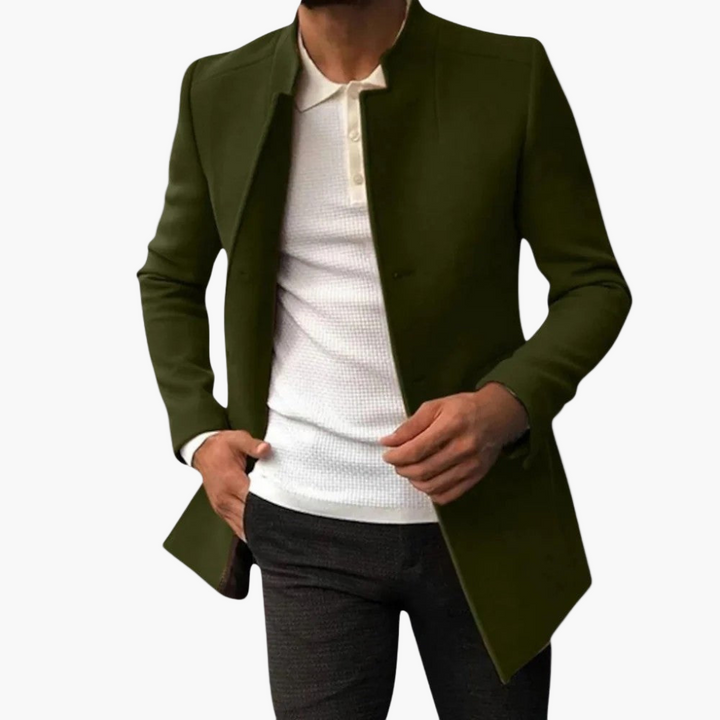 Herren Stilvoller Langer Mantel | Langarm
