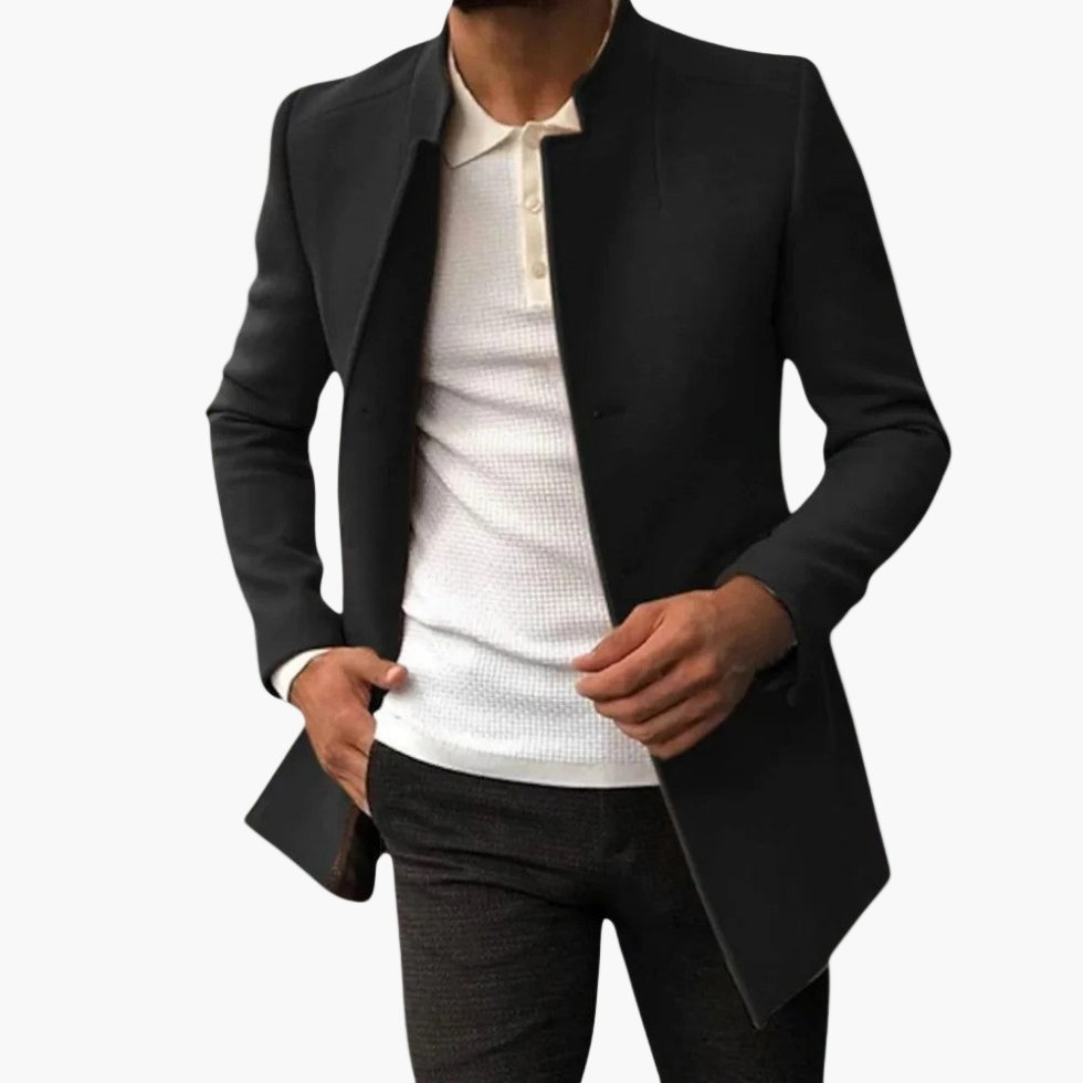 Herren Stilvoller Langer Mantel | Langarm