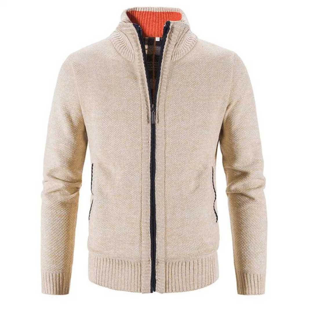 Strickjacke Mit Reißverschluss Für Herren | Mit Stehkragen