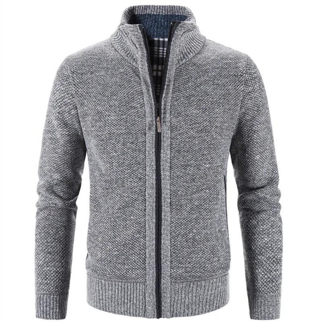 Strickjacke Mit Reißverschluss Für Herren | Mit Stehkragen