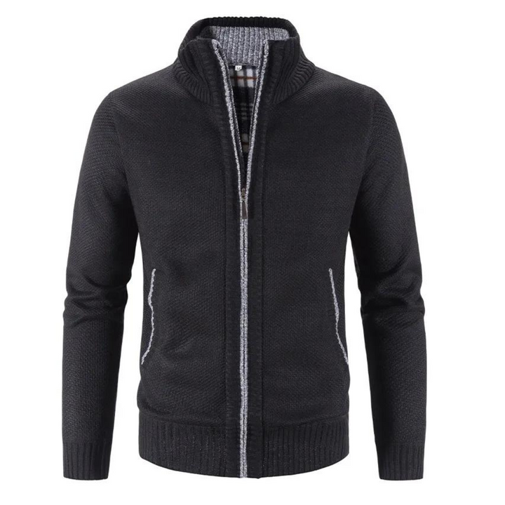 Strickjacke Mit Reißverschluss Für Herren | Mit Stehkragen