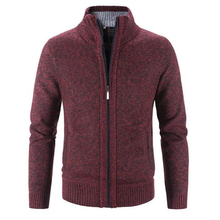 Strickjacke Mit Reißverschluss Für Herren | Mit Stehkragen