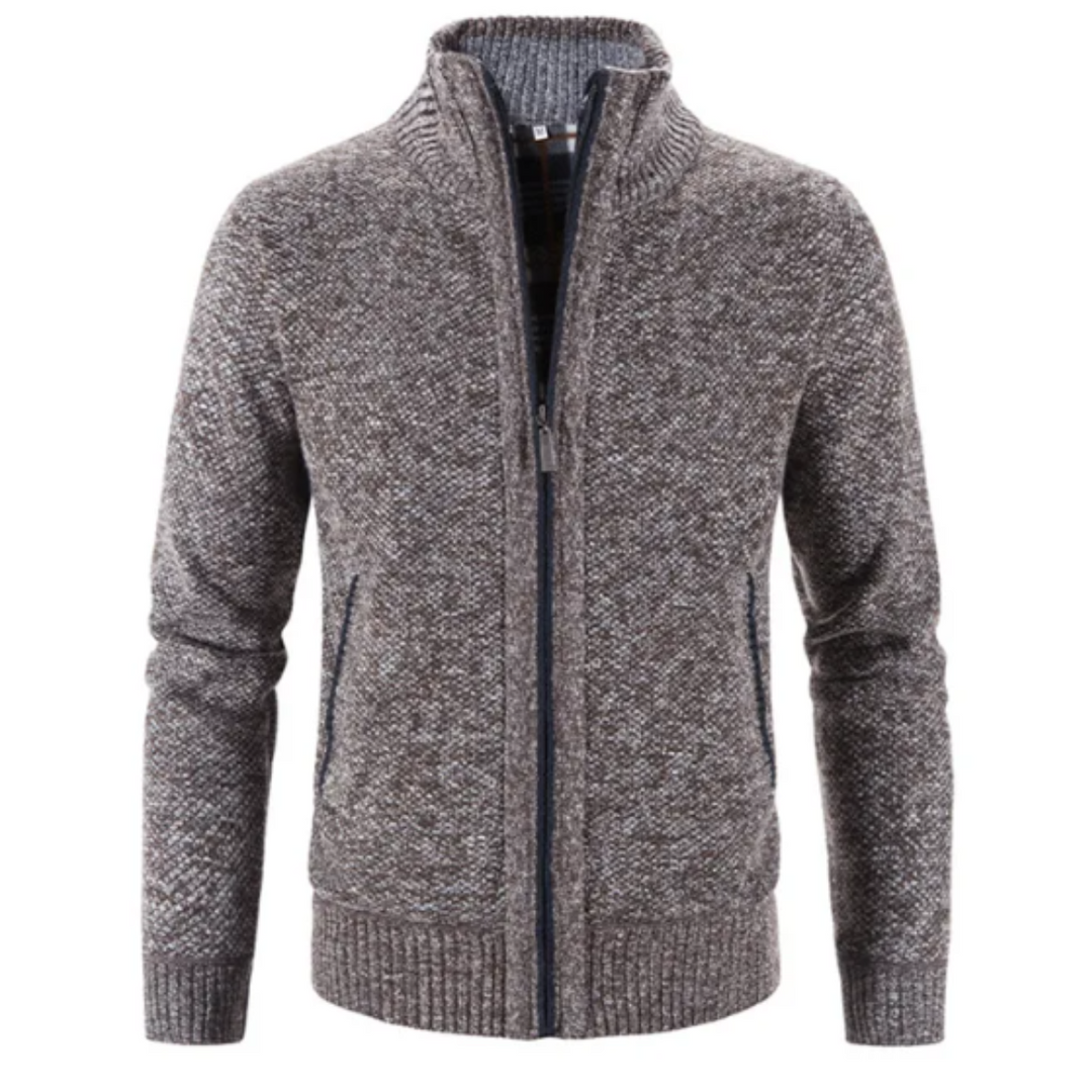Strickjacke Mit Reißverschluss Für Herren | Mit Stehkragen