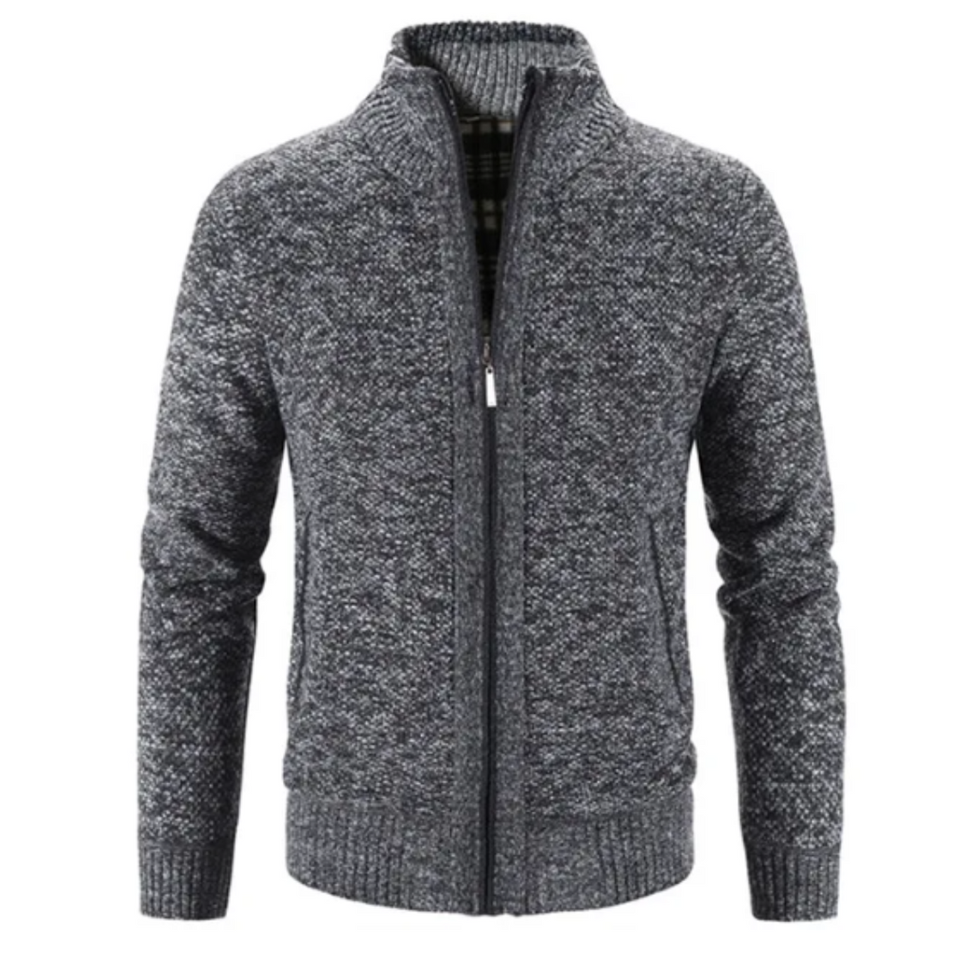 Strickjacke Mit Reißverschluss Für Herren | Mit Stehkragen