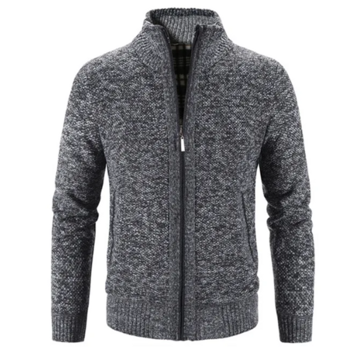 Strickjacke Mit Reißverschluss Für Herren | Mit Stehkragen