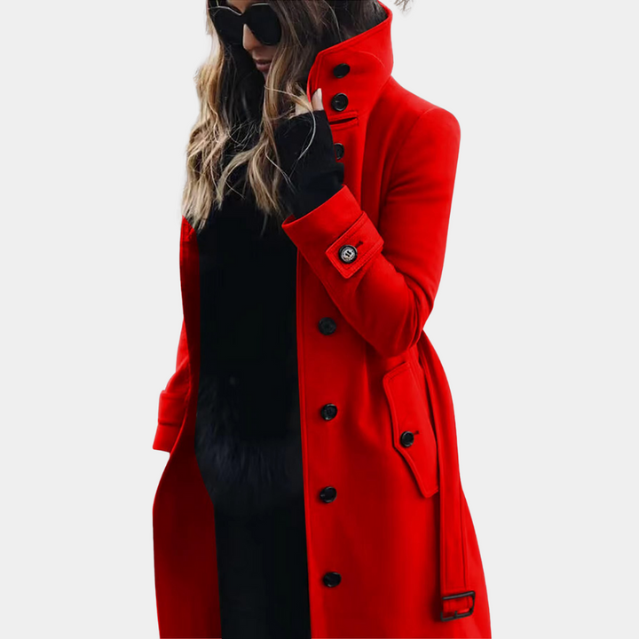 Trenchcoat Mit Hohem Kragen Für Damen | Winter