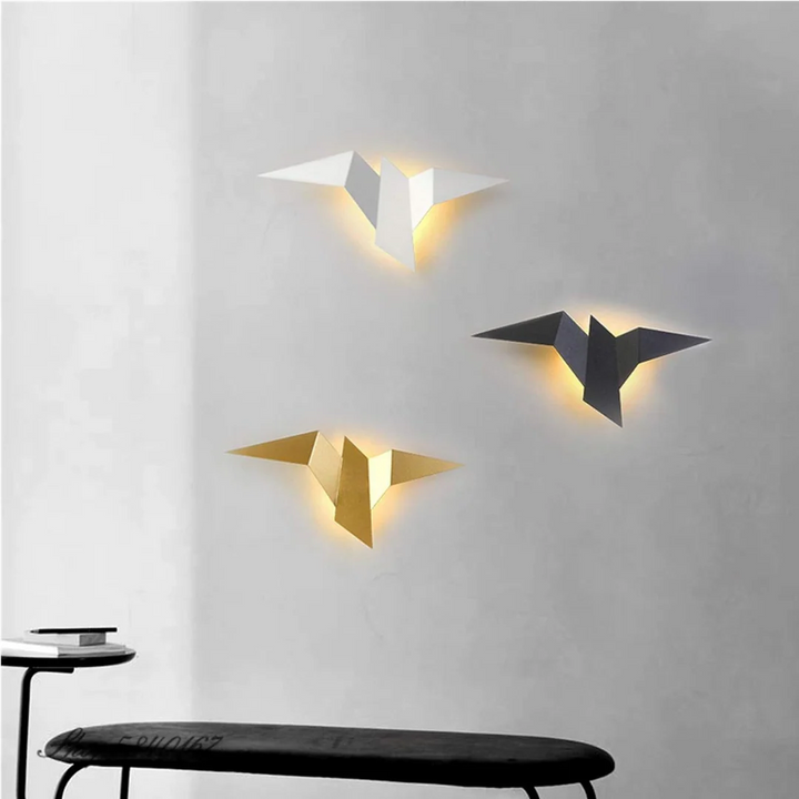 Origami-Wandlampe – Kreatives & Einzigartiges Design für stilvolle Innenräume | Dekorative Wandbeleuchtung für Wohnzimmer, Flur & Schlafzimmer