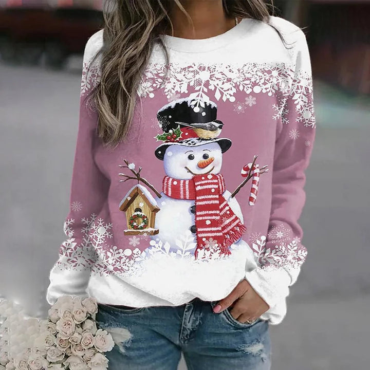 Winter-Weihnachtspullover Für Damen | Rundhals