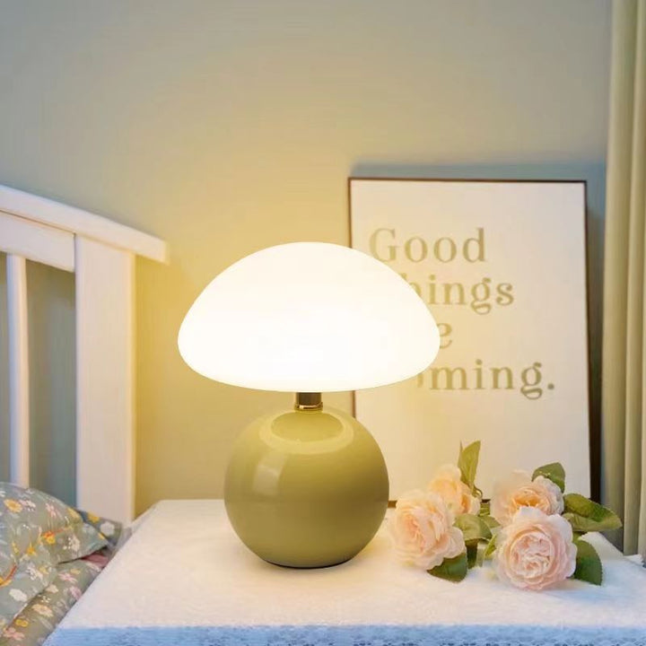 Bauhaus Style Mushroom Bedside Lamp Retro Accent Light