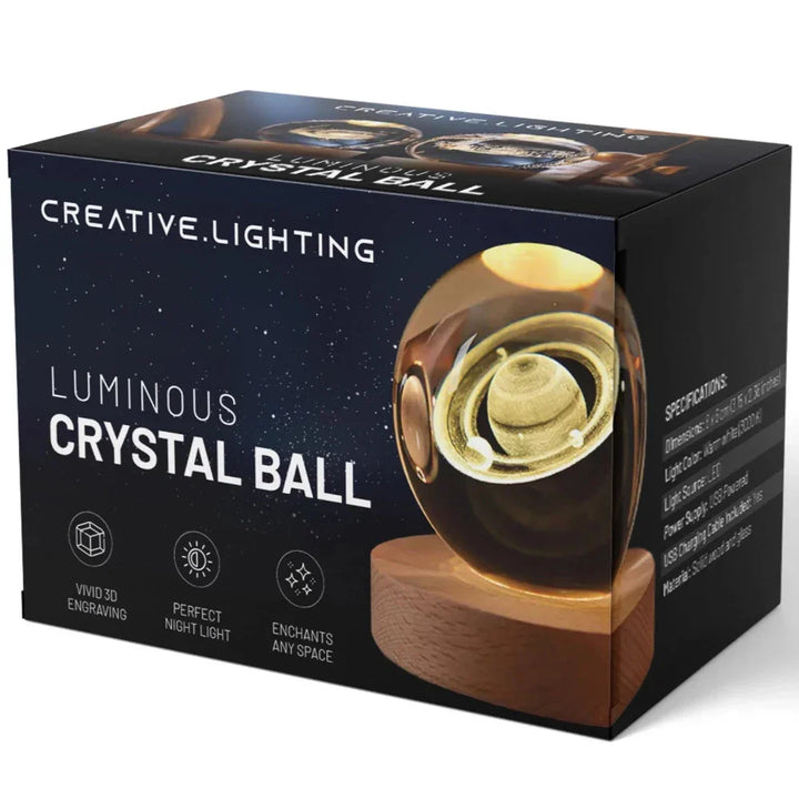 Illuminated 3D Planet Night Light Decorative Space Lamp
