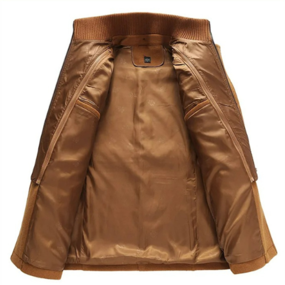 Lässiger Winter-Trenchcoat Für Herren | Lang