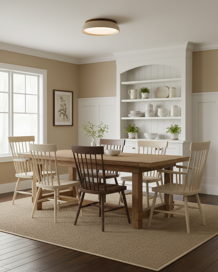 Luz de techo empotrada minimalista con LED integrado