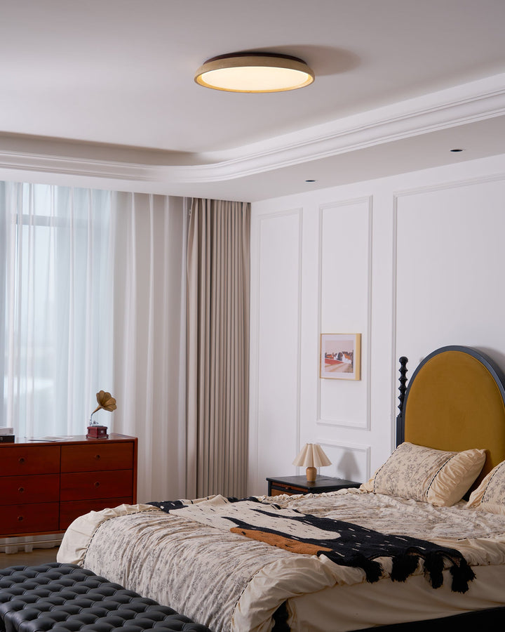 Luz de techo empotrada minimalista con LED integrado