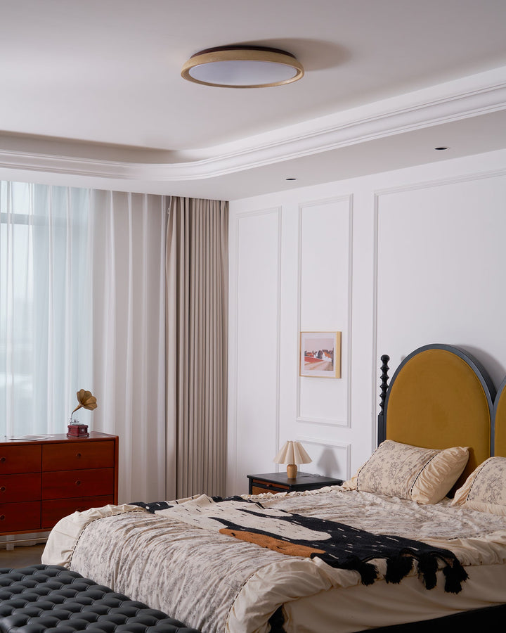 Luz de techo empotrada minimalista con LED integrado