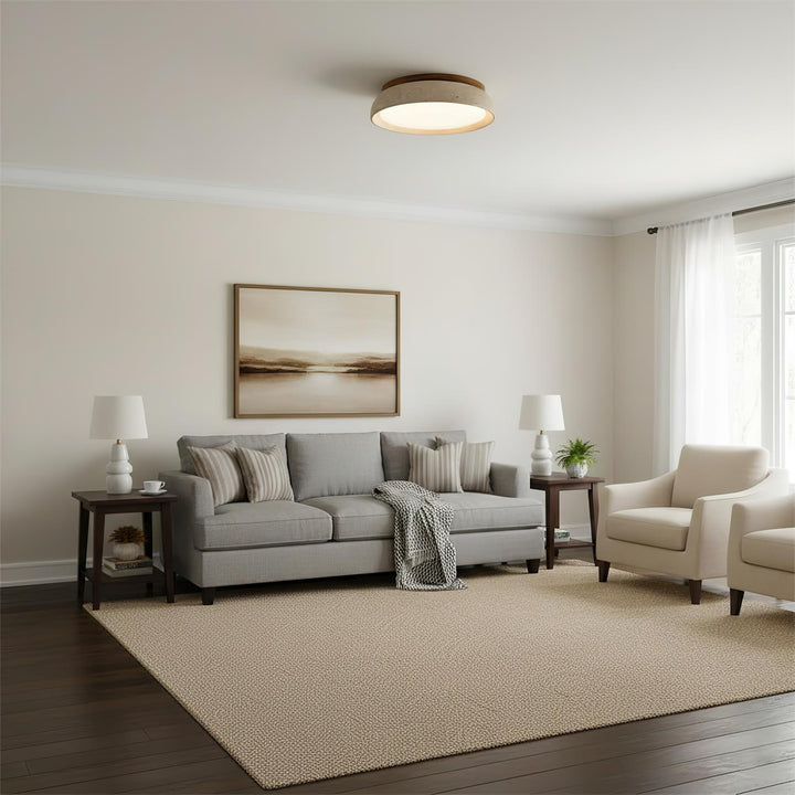 Luz de techo empotrada minimalista con LED integrado